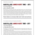 An Invitation to the Exhibition: AUSSTELLUNG LAIBACH KUNST 1980. – 2011. CECI N’EST PAS MALEVICH